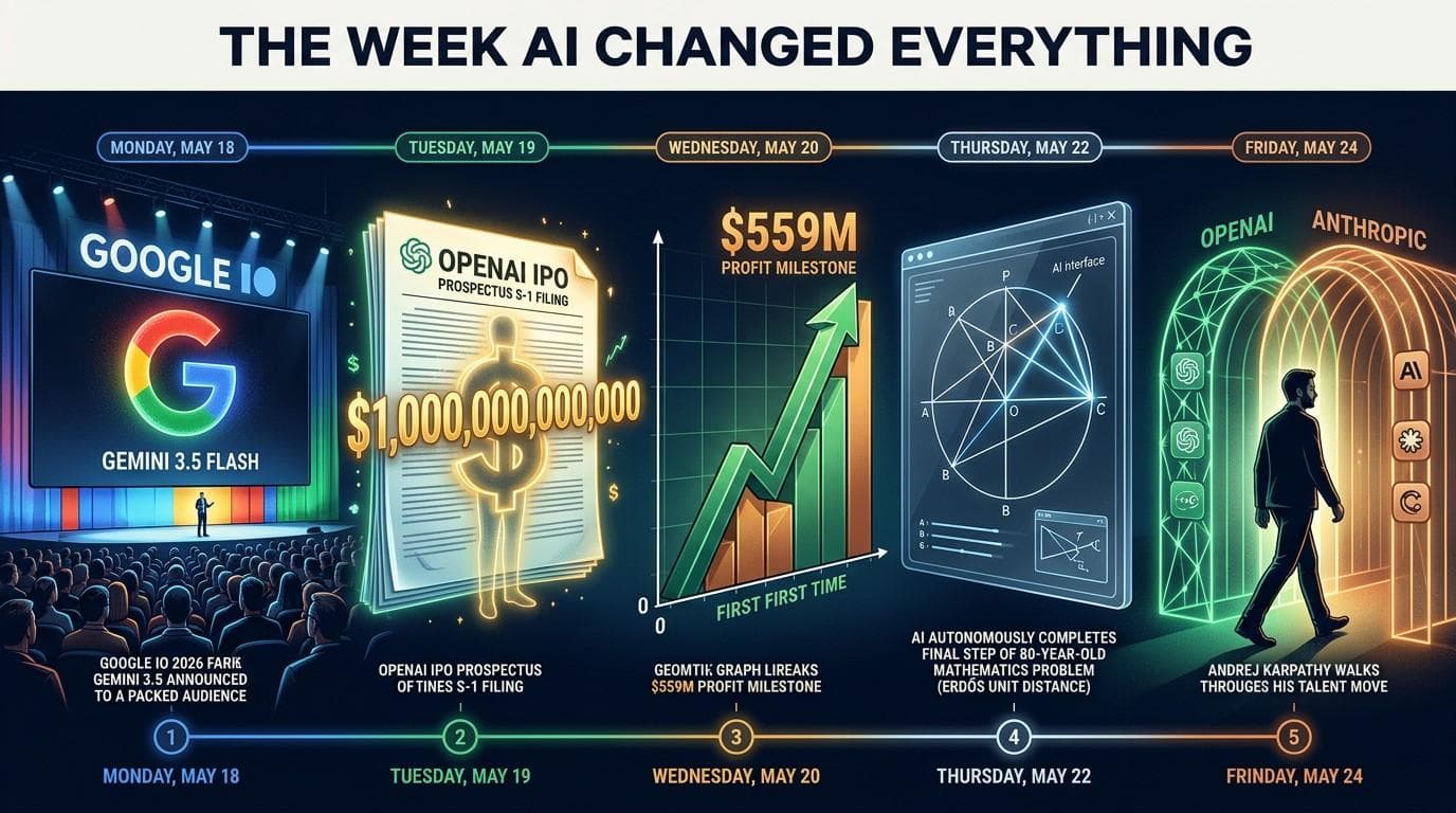 Top 10 AI News This Week: Google I/O 2026, GPT-5.5 Instant, OpenAI IPO, Anthropic Growth